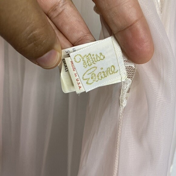 Miss Elaine‎ Vintage Peignoir Nightgown Robe Set Sz Small Union Label 1960s - Picture 5 of 12
